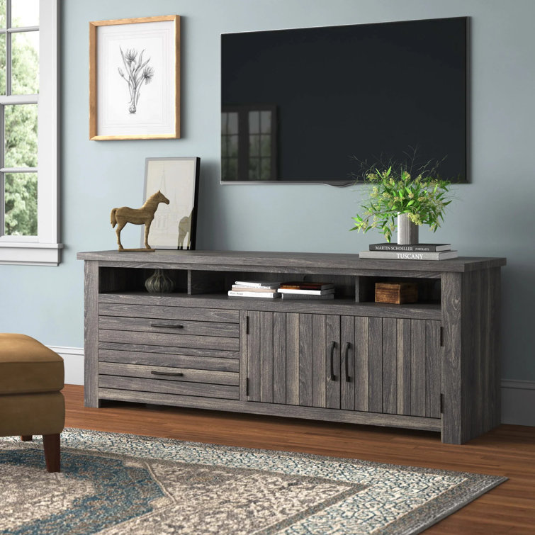 Three Posts Crainville Solid Wood TV Stand for TVs up to 85" & Reviews